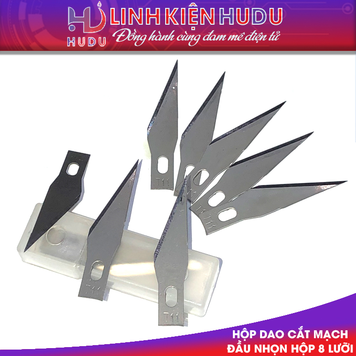 Hộp 8 lưỡi dao cắt mạch đầu nhọn